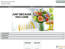 Tablet Screenshot of hallsfloraldesigns.com